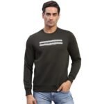Mens Printed Round Neck Full Sleeve Sweatshirt